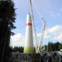 Windparkbaustelle im Soonwald (Juli 2012)