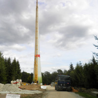 Windparkbaustelle im Soonwald (September 2012)